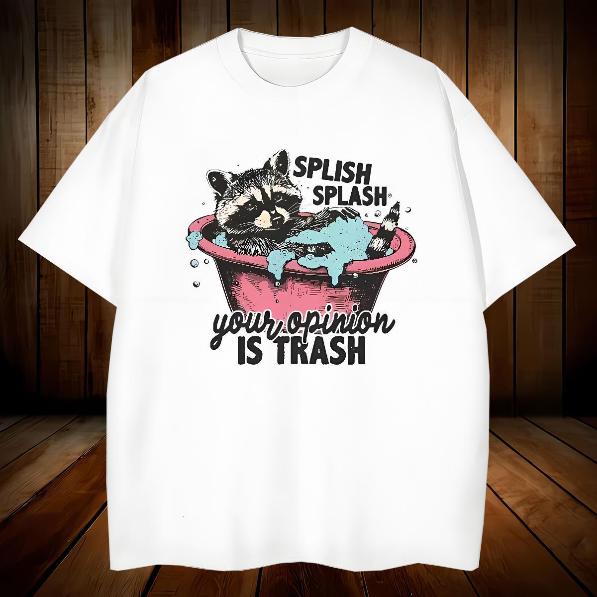 Wholesale T-Shirts for Men animals Crew Neck Sports Casual Black White 230g Pure Cotton Mens Tshirts Designer Fashion Tees Shirts