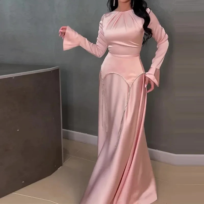 Autumn Fashion Irregular Strap Topping Elegant Solid Color Dress for Women vestidos para grados streetwear 240819