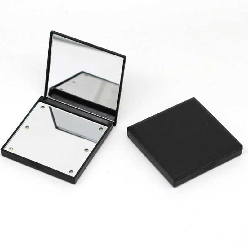1pcs 6 LED Lamps Women Foldable Makeup Mirrors Lights Lady Cosmetic Hand Folding Portable Compact Pocket Mirror Makeup Tools Y240819