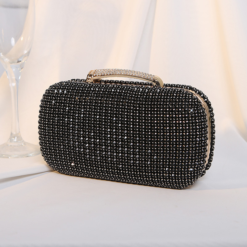 2024 New Embedding Dinner Celebrity Style Banquet Dress Handmade King Diamond Sparkling Handheld Bag