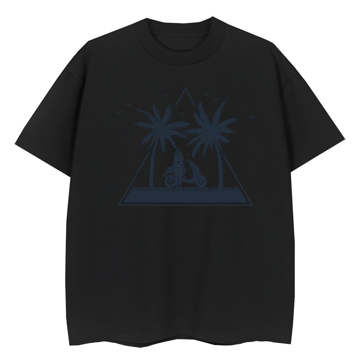 2024 New Tshirts tree Hip Hop 230g Cotton Top Tees Breathable Comfortable T-Shirts for Men Black White