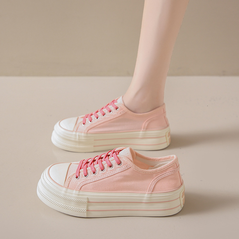 Ddmysports Instagram Korean Canvas Summer New Versatile Student Breathable Thick Sole Board Casual Shoes Women S TP OUTDOOR