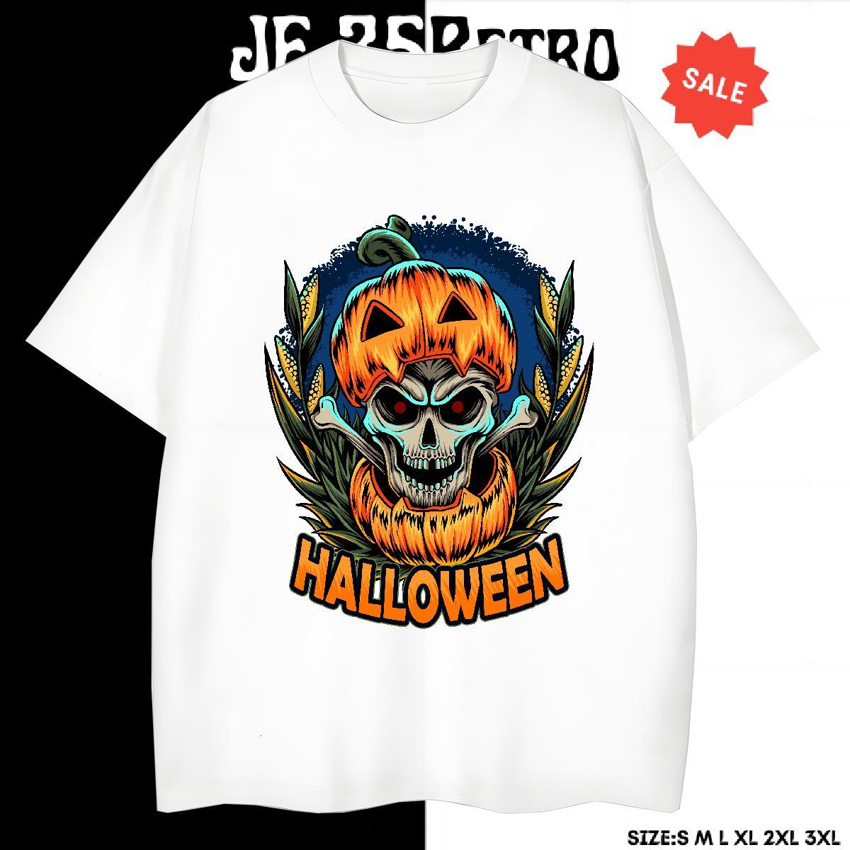 Cool Design T-Shirts halloween Crew Neck Breathable Sports Casual Customized Print 230g Cotton Men Tshirts Brand Tees Shirts