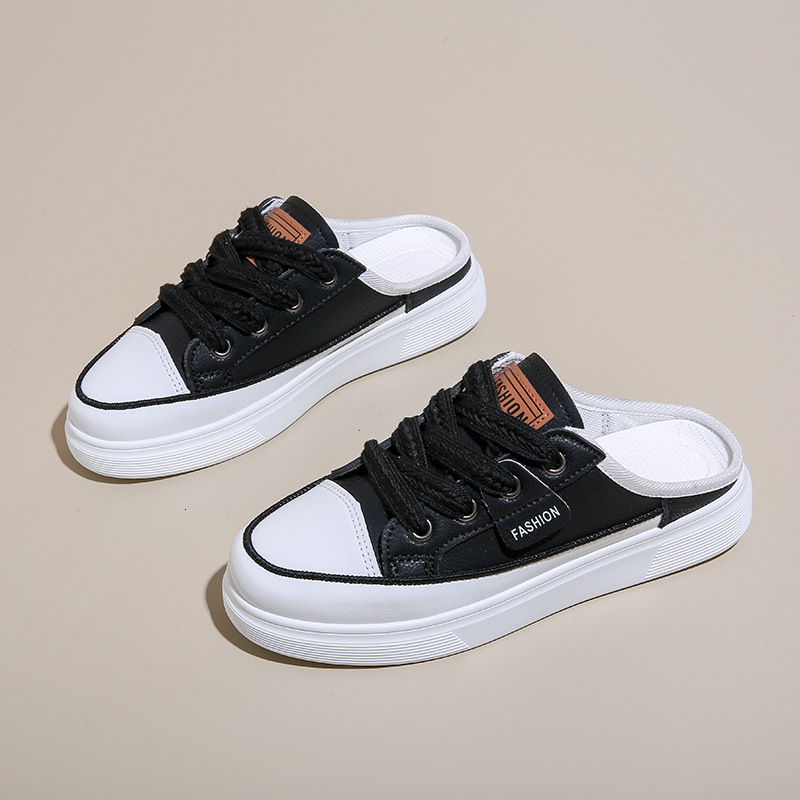 Ddmysports Little White Women S Summer New Korean Edition Instagram Female Student Casual Alf Drag Versatile Board Shoes Trendy Street Shoot Q OUTDOOR