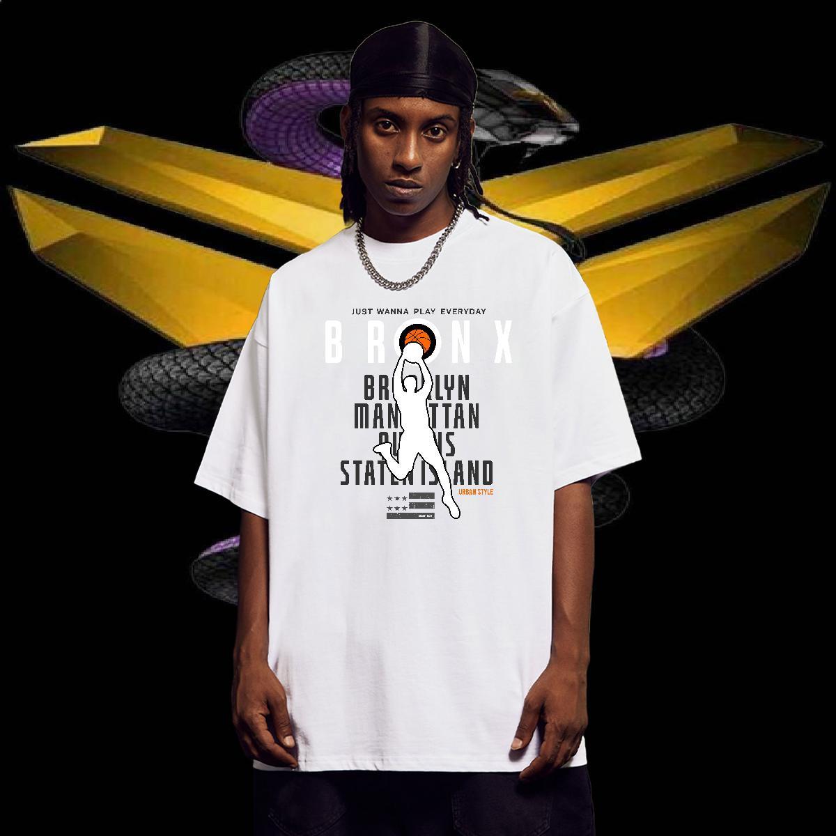 New Designer basketball Men Tops Tees 230g 100% Cotton Men T Shirts Custom Printed Casual Daily Wear Breathable Short Sleeve TOP Quality Tee Shirt