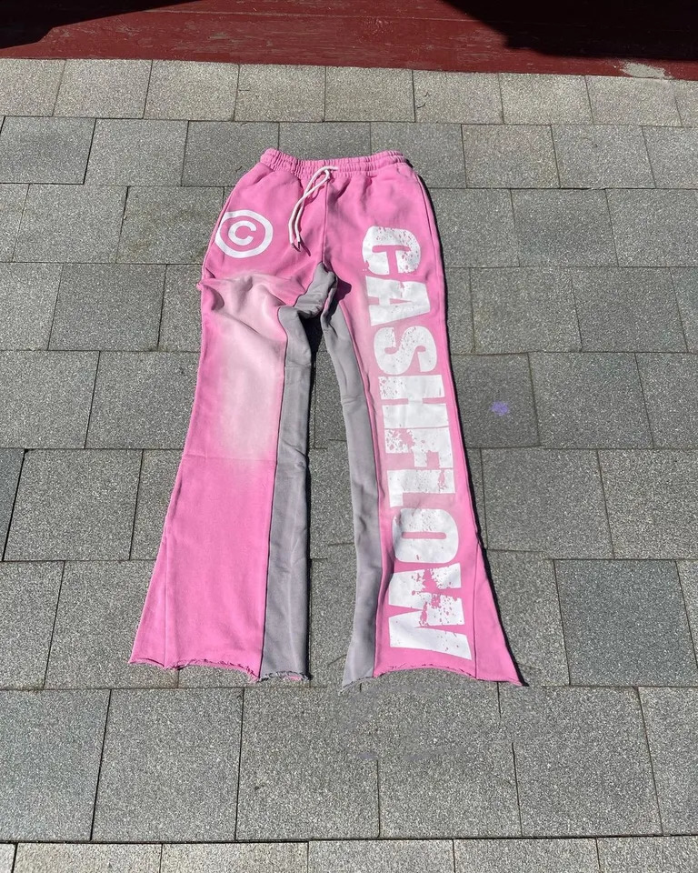 Zsiibo Y2K Womens Sweatpants Bottom printing Stretch Casual Pants Oversize streetwear High Street Vintage Hip Hop Pop Halloween Z260314