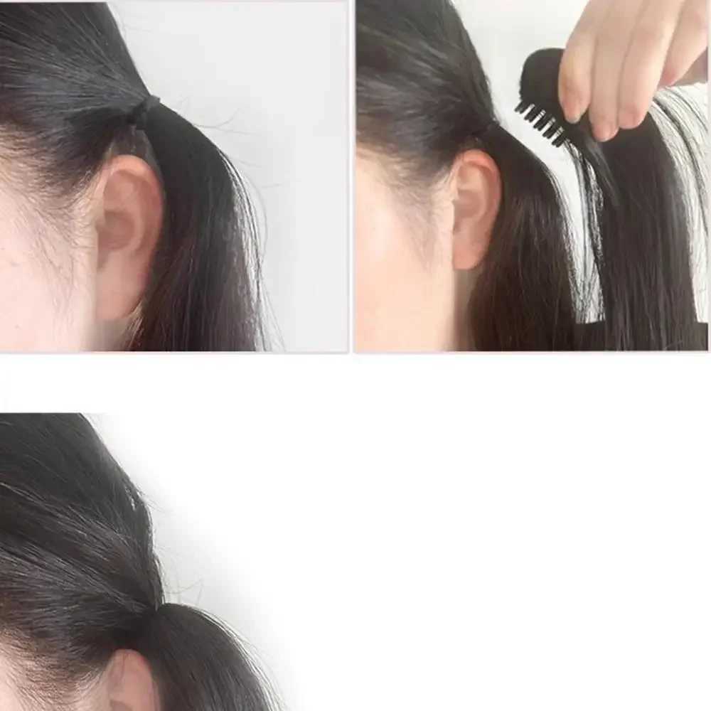 1 piece of synthetic wig simulating Lop eared rabbit with long curly and fluffy braids. Braid grab clip on Wig hair extension 45cm W240817
