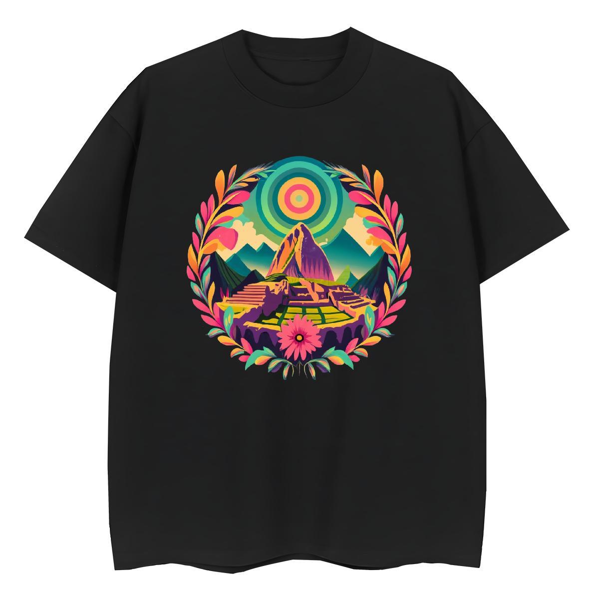 New Unisex Tshirts Sports Street Wear Breathable Crew Neck Clothes Shirt Designer 100% Cotton 230g mountains Oversized T-Shirts