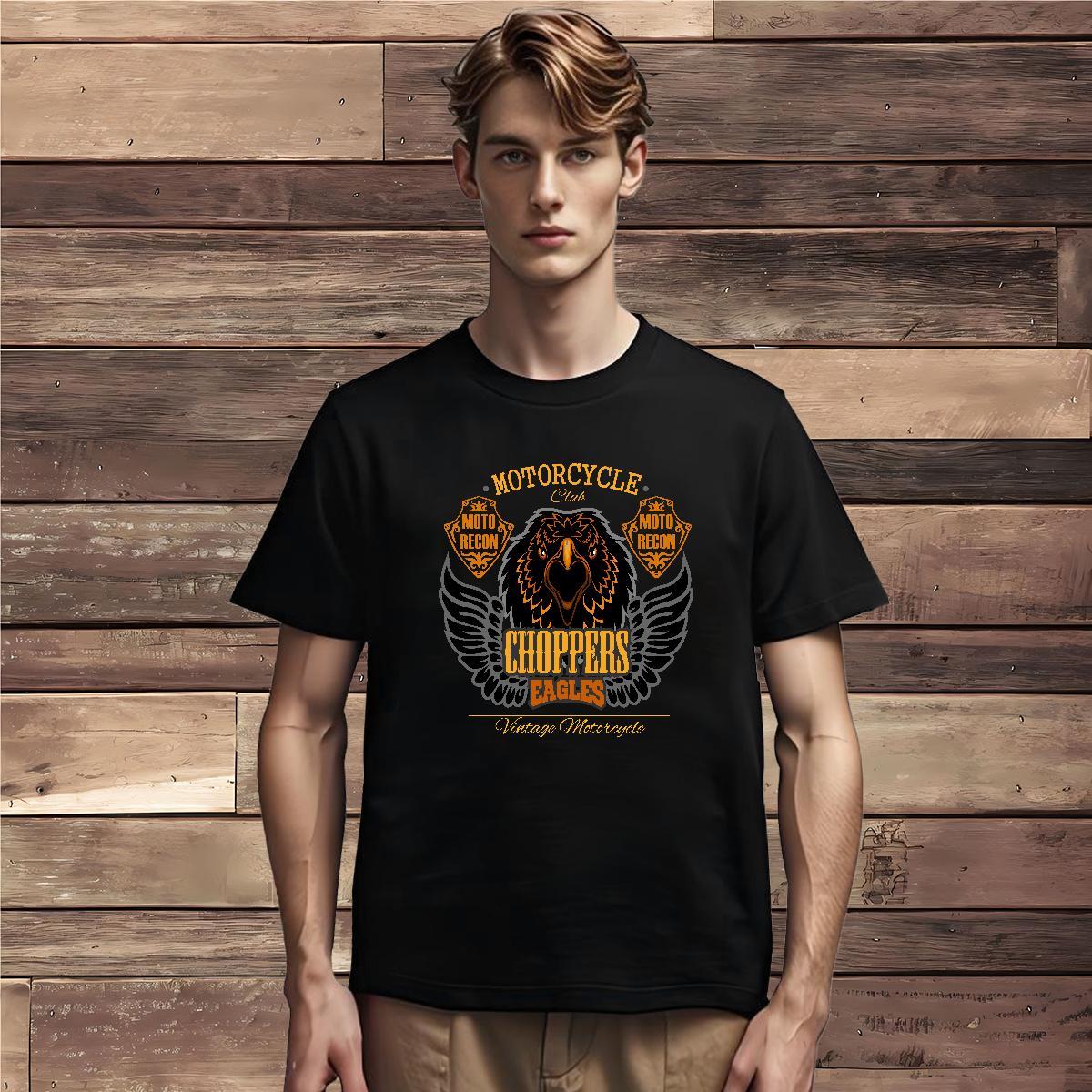2024 Summer Tshirt for Man Woman eagle Spring Summer 230g 100% Cotton Tops Crew Neck Classic Man T Shirts DIY