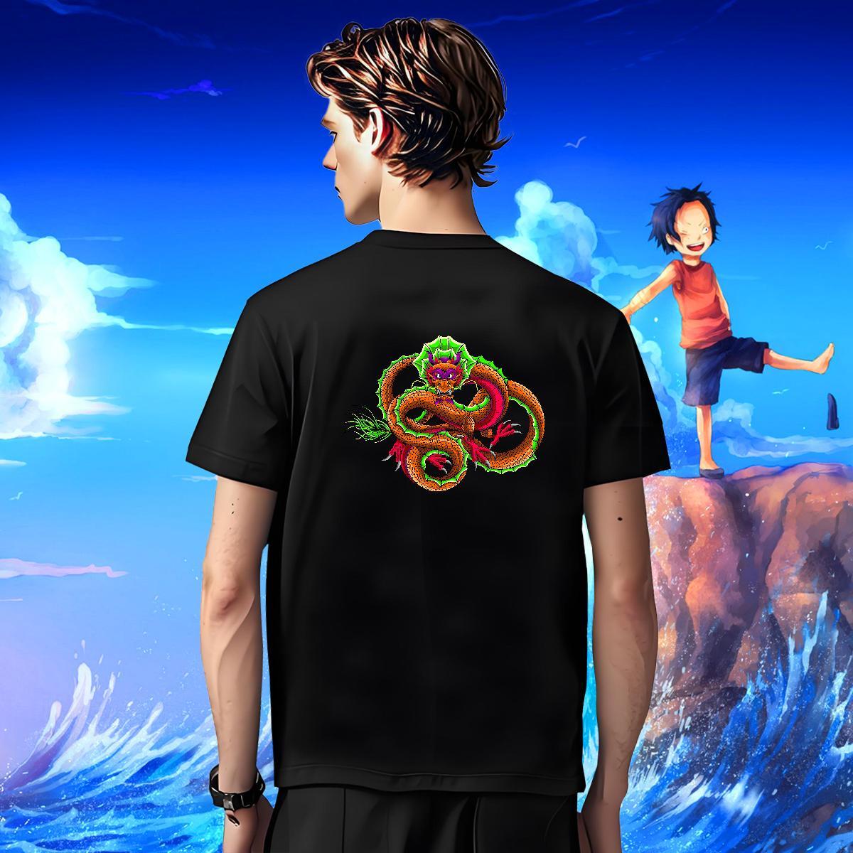 Mens T Shirts 230g Pure Cotton ferocity Home Outdoor O Neck Short Sleeves DIY Anime Tshirt for Man Woman Fashion Designer Brand Tops Shirt