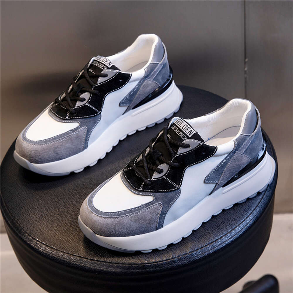 Ddmysports Dad S Autumn New Casual Sports Single Women Thick Sole Increase Running Breathable Genuine Leather Shoes Trend OUTDOOR