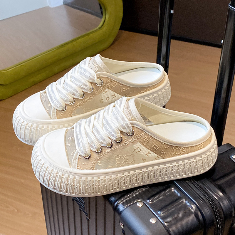 Ddmysports Little White Summer New Korean Edition Instagram Female Student Leisure Versatile Alf Tug Women S Shoes Street Shoot RD OUTDOOR