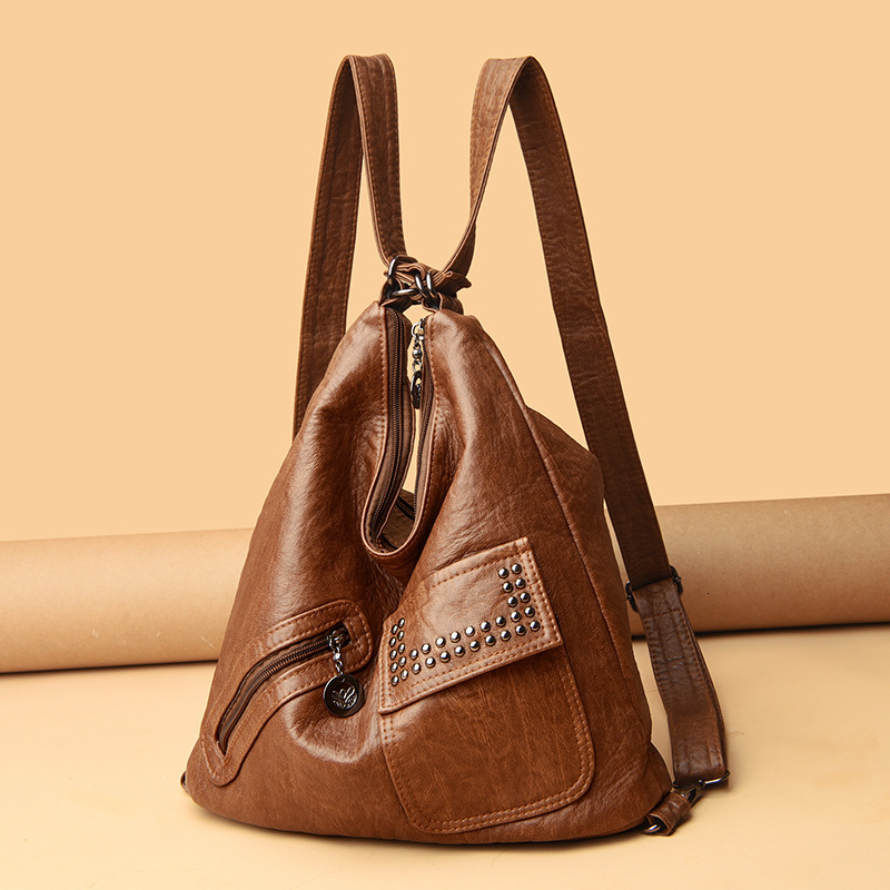 New Fashion Shoulder Bag Simple and Casual Multi functional Women's Backpack
