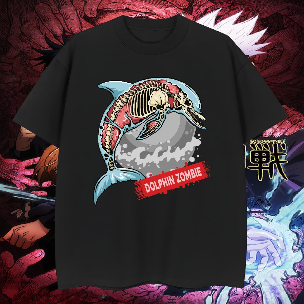 Wholesale T Shirts Men dolphin O Neck Short Sleeves Home Outdoor Oversized 3XL 4XL 230g Cotton Men Tshirts Factory Direct Tees Shirts