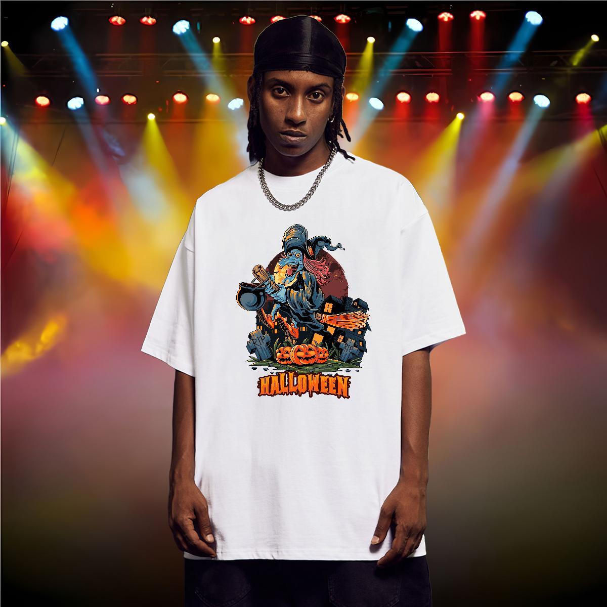 Comfortable T-Shirts pumpkin Short Sleeve O-Neck Outdoor Oversized 3XL 4XL 100% Cotton 230g Tshirt for Man Woman Factory Direct Wear