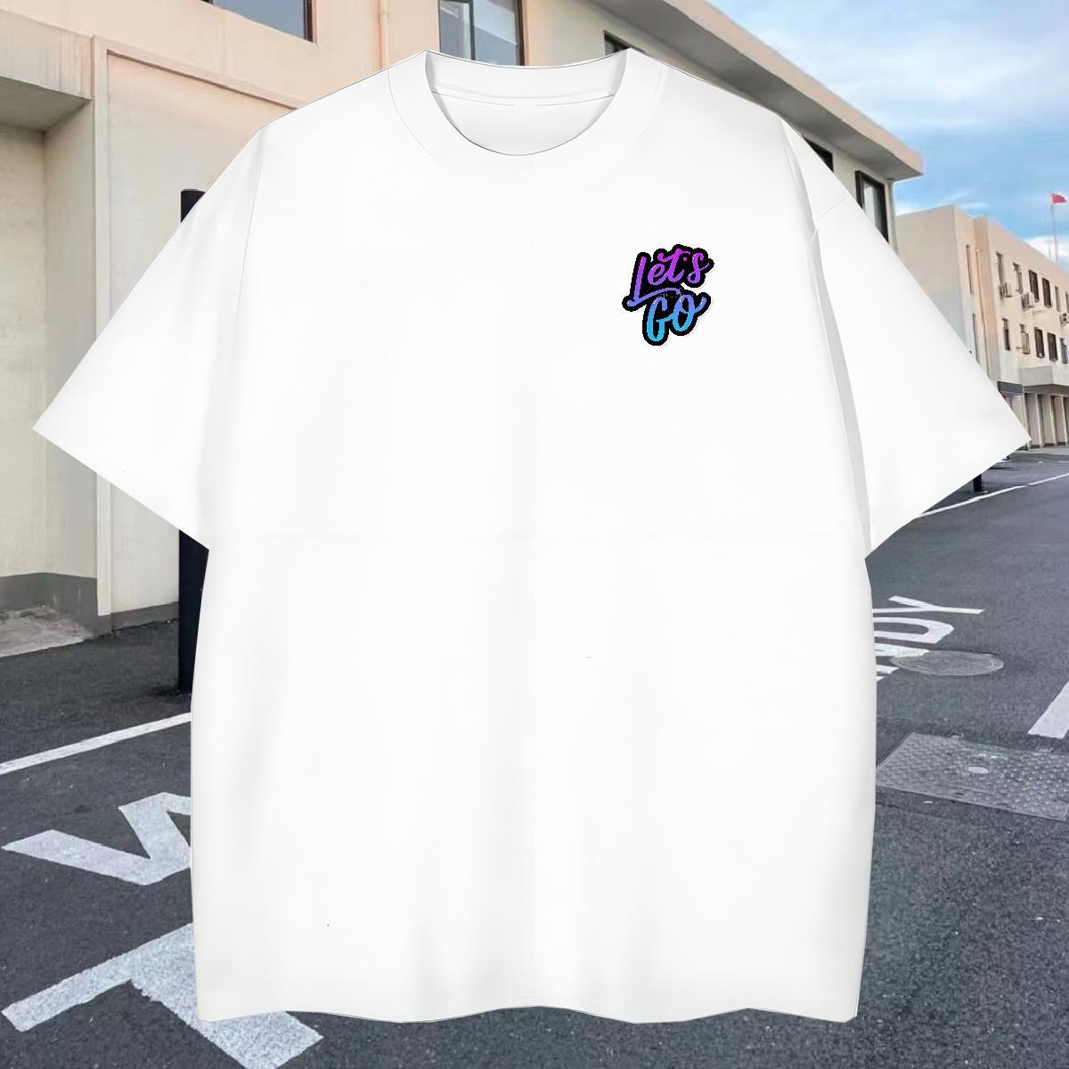 Soft Couples T Shirts Street 230g Pure Cotton Oversized 4XL Short Sleeve O-Neck letter Man T Shirts Classic Tees