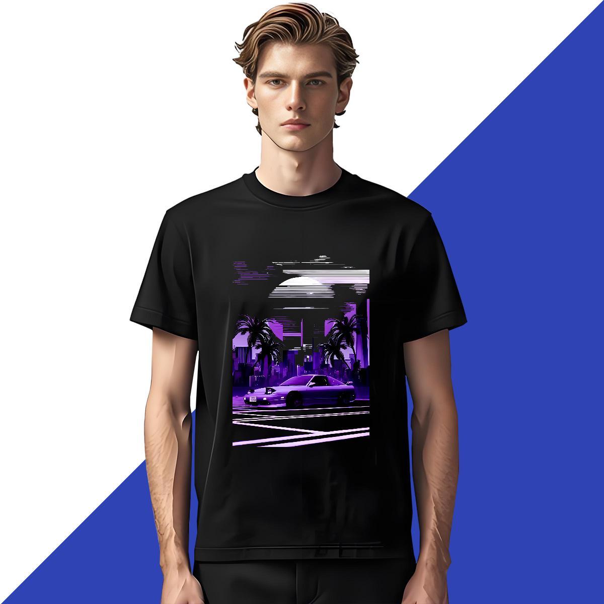 Loose beach 230g 100% Cotton Men Tees Summer Casual O-Neck Short Sleeve T Shirt For Man New Arrival Skull Wear