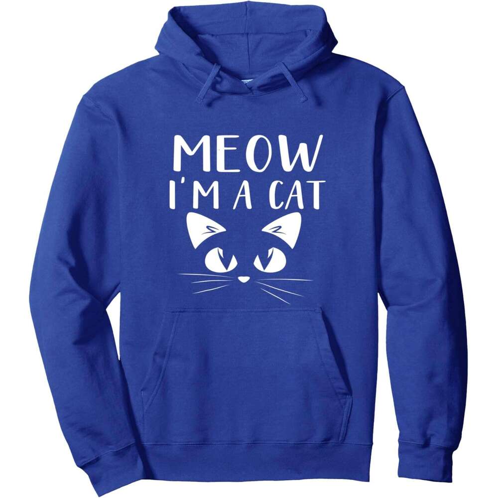 Hoodie for Mens Womens Meow I'm A Cat Shirt Funny Halloween Pullover Hoodie Hoodies sweatshirt pullover jacket Long sleeve 2025