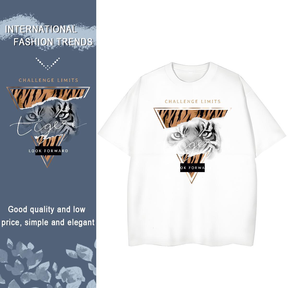 Designer Unisex Tshirts Casual Sport Breathable Short Sleeve Top Tees Designer Nice 100% Cotton 230g tiger Cartoon Printing L-4XL Women T Shirts