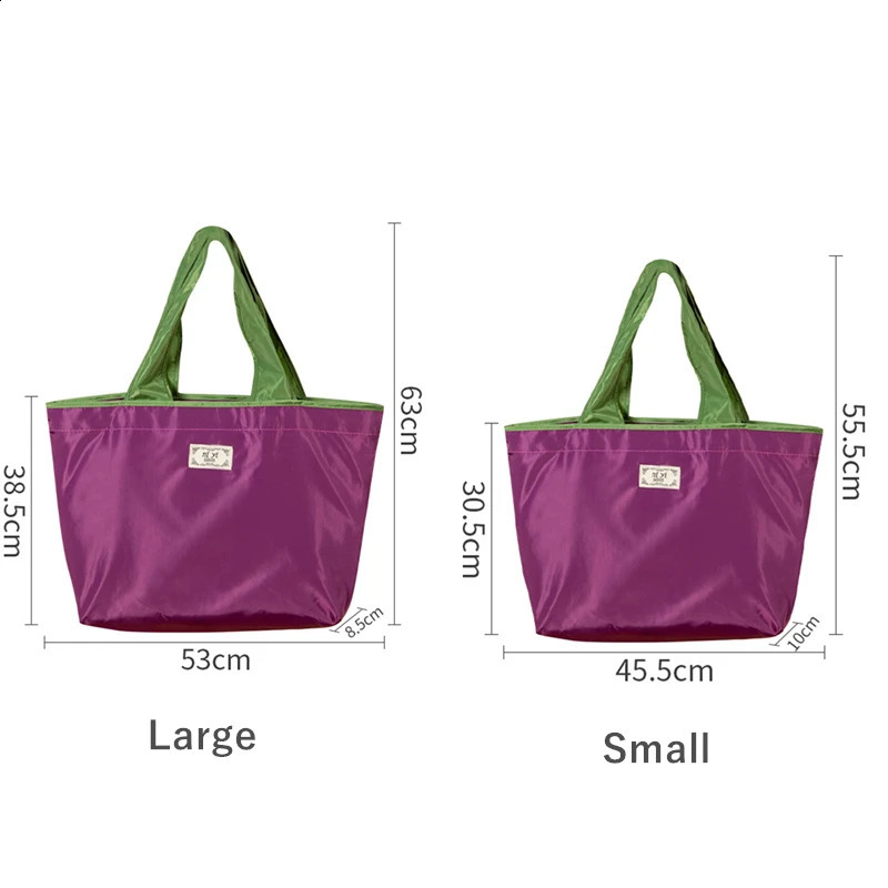Large Supermarket Shopping Bag Drawstring Vegetable Fruit Environmental Protection Fashion Shoulder Handbag Grocery y240925