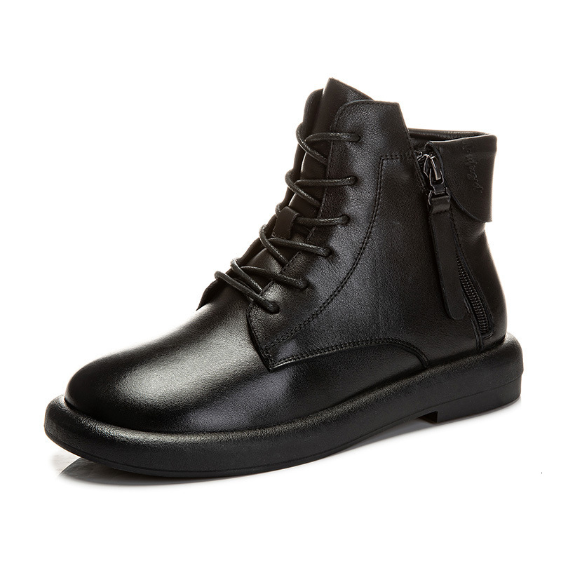 Ddmysports Winter New Thick Sole Versatile Short With Velvet And Genuine Leather Martin Women S Leisure Low Eel Boots For Children OUTDOOR