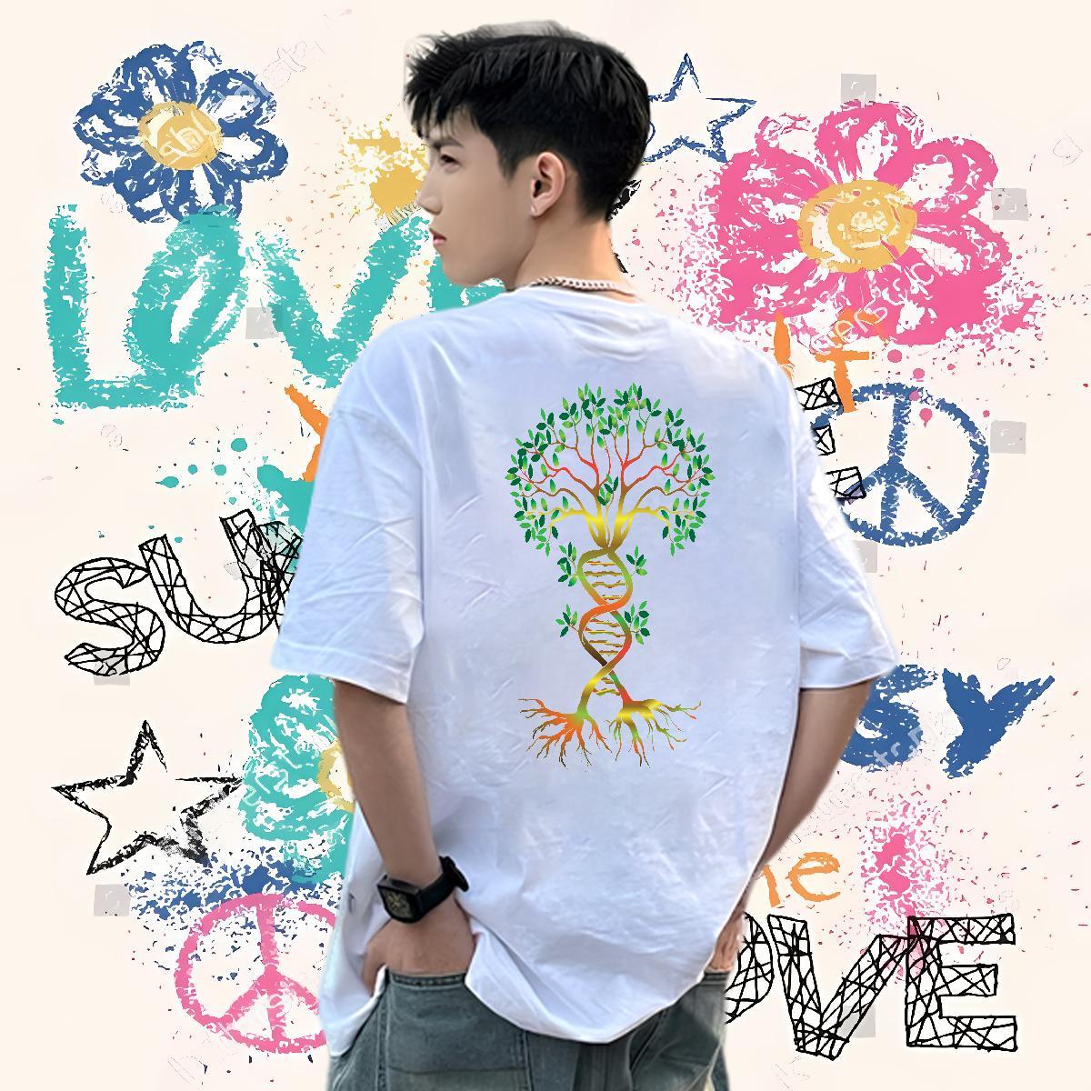 New Arrival Men Tees tree Hip Hop Street 230g Pure Cotton Polos Breathable Soft Designer T shirt DIY Printed