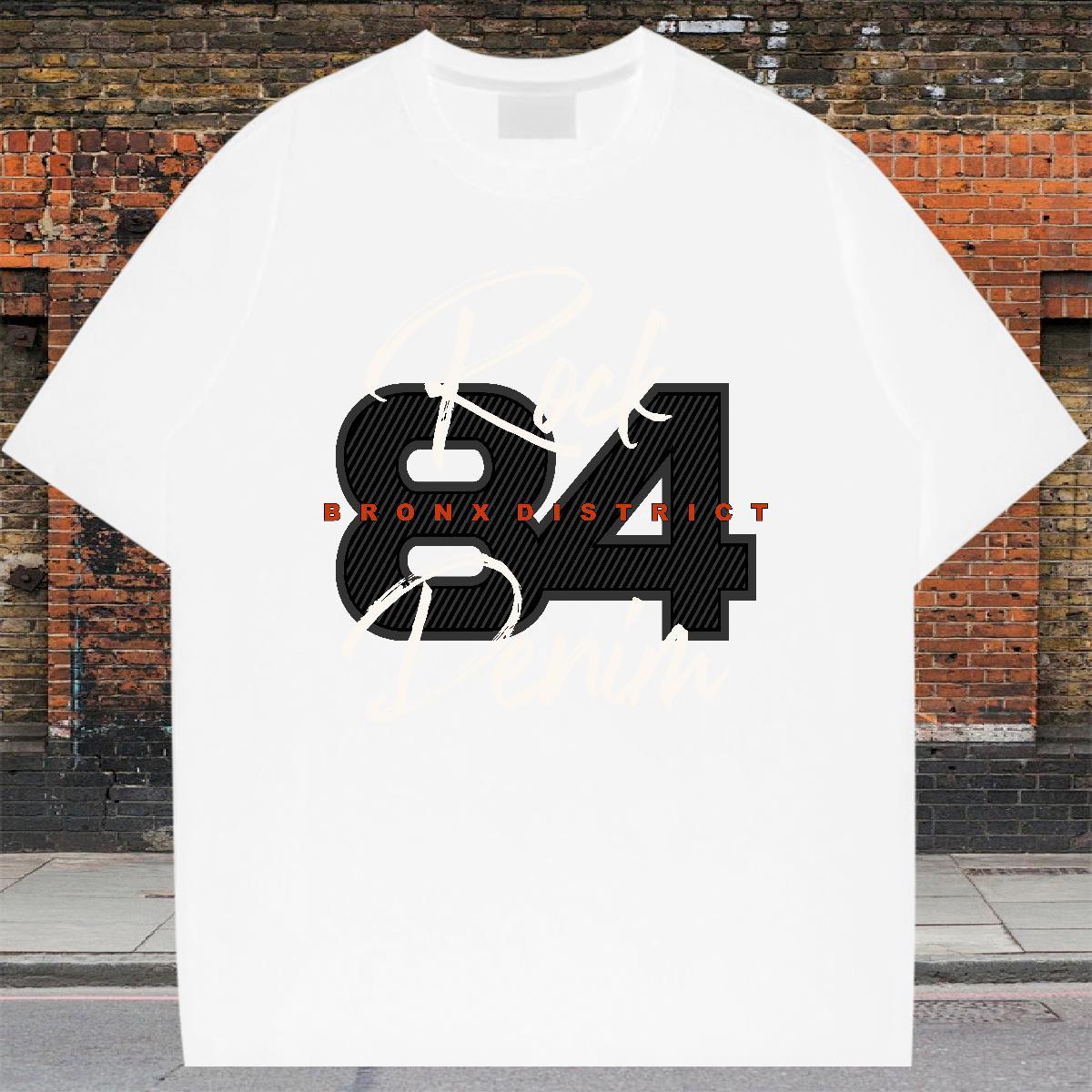 Unisex Men Tees Hip Hop 100% Cotton 230g Custom Cartoon Breathable Short Sleeve 84 Mens T Shirts DIY Top Tees