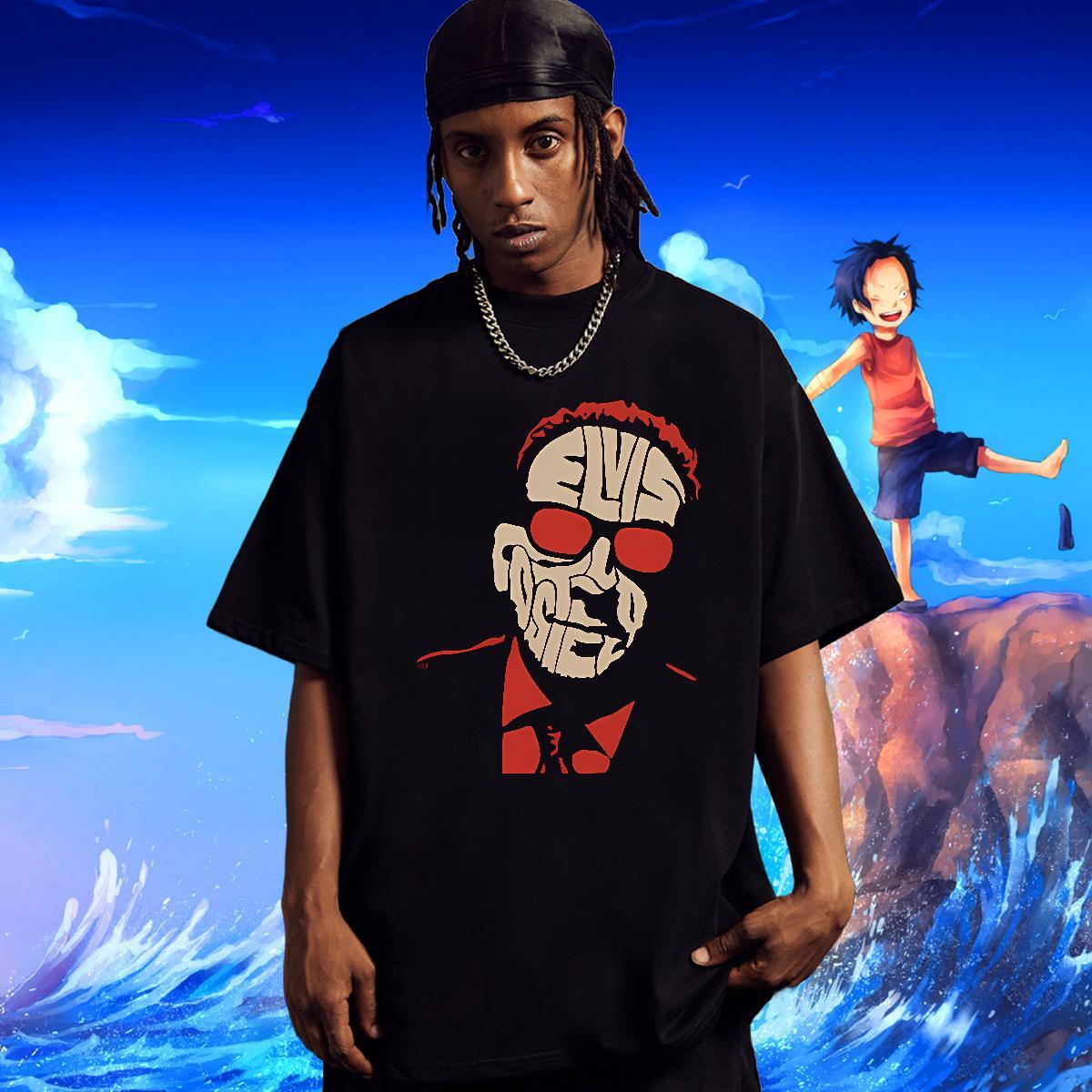 New scary Tshirts 230g Cotton Man T Shirts Asian Size Casual Daily Wear Breathable Crew Neck High Quality Clothes