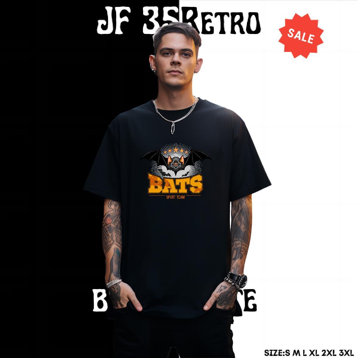 Popular Men T Shirts bat Pure Cotton Street wear Hip Hop Custom Cartoon 230g Cotton Men Tops Tees Fashion Clothings