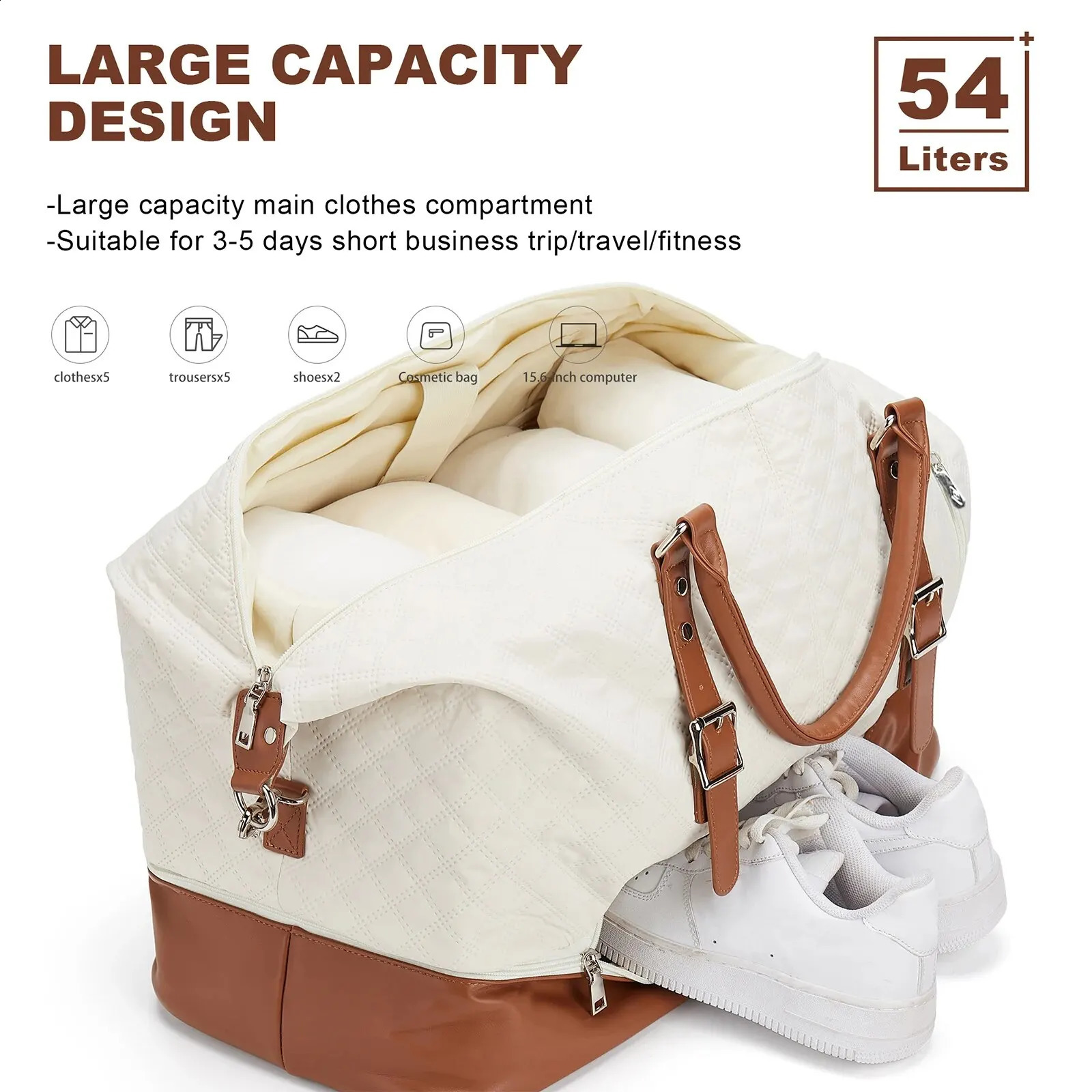 Likros Travel Bag Weekender Bags for Women Boston Handbag Large Tote Duffle Hospital Labor and Delivery 240819ZYl