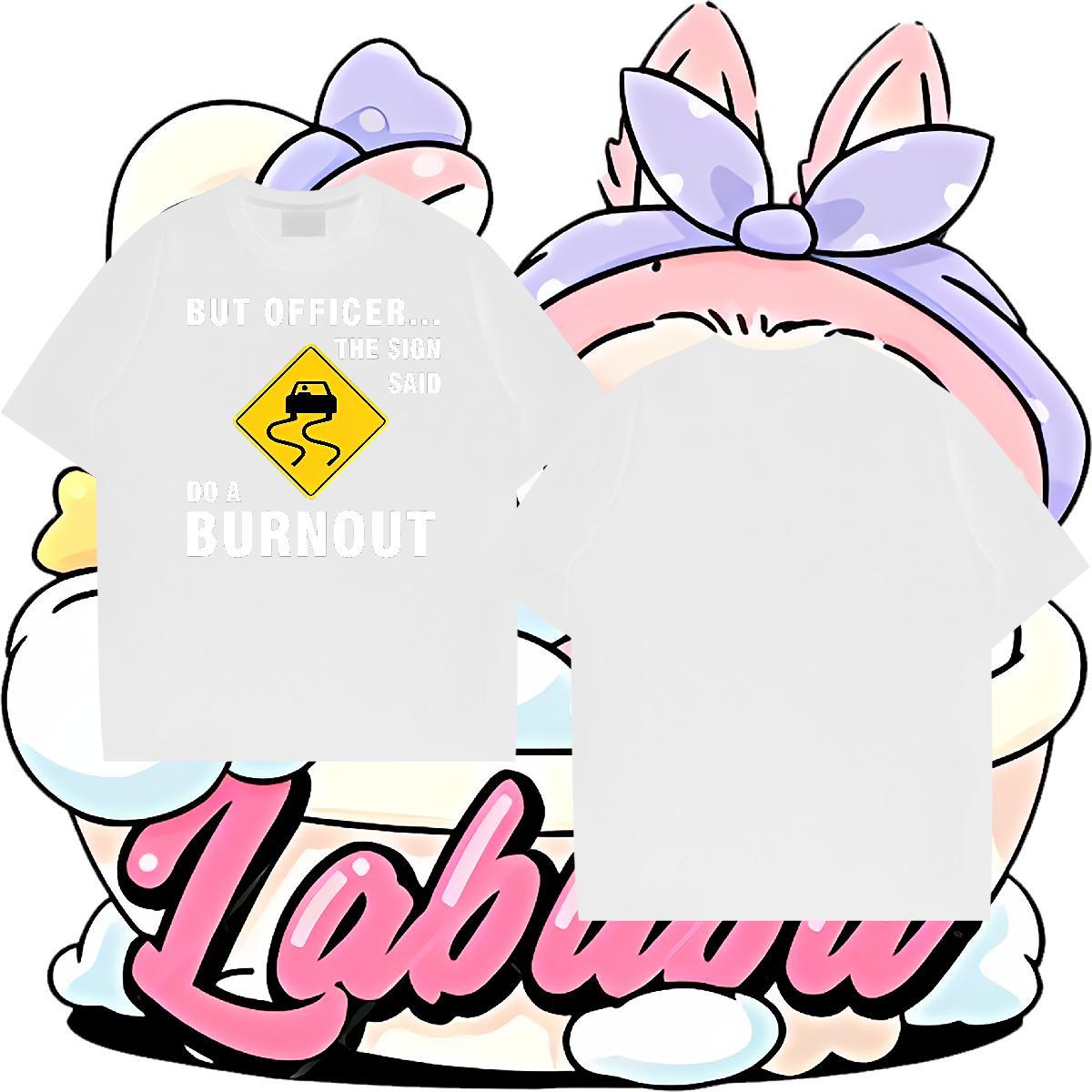 Cool Design Couples T Shirts Summer Casual 230g Cotton Cartoon Printing L-4XL Breathable Crew Neck letter T-Shirts for Men 2024 Summer Tees Shirts