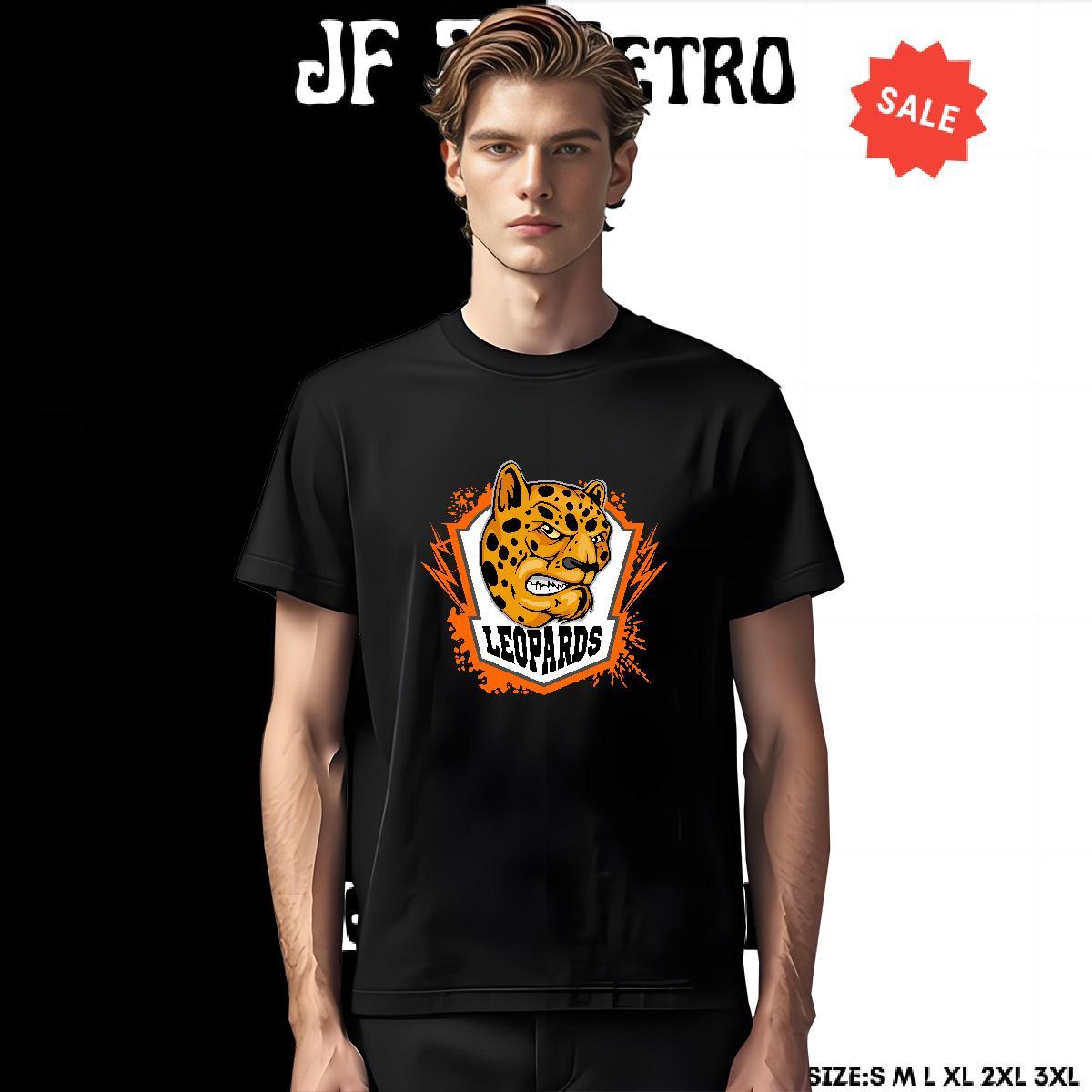 Free Shipping T Shirts Men leopard Breathable Daily Outfit Customized Print 230g Cotton Couples T Shirts 2024 Clothes