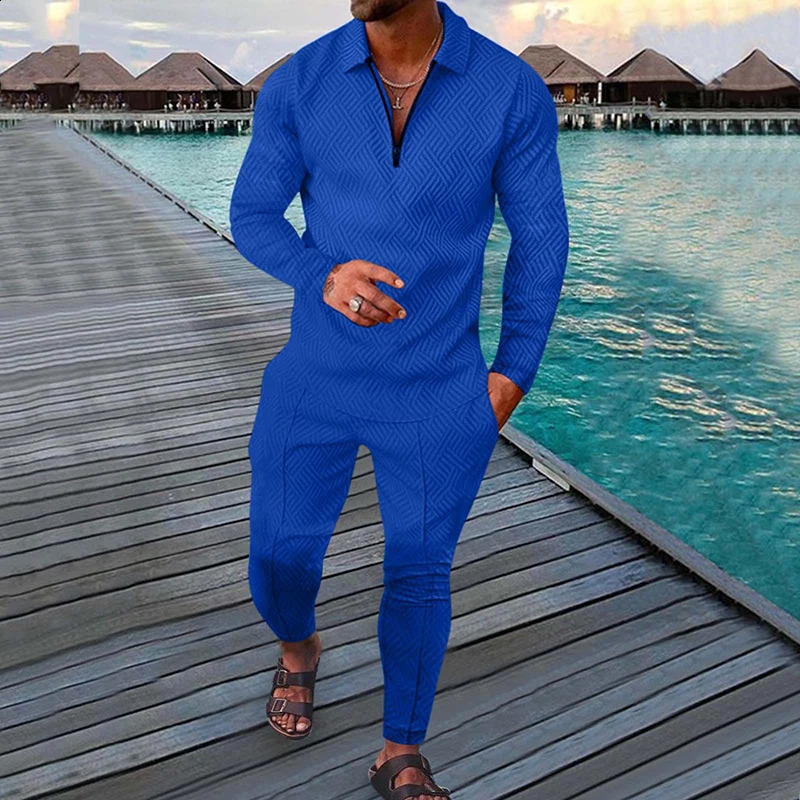 Spring Autumn Solid Y2K Mens Two-piece Suit Fashion Long Sleeve Sweatshirt and Long Pants Sport Sets Homme Casual Male Clothes 240819