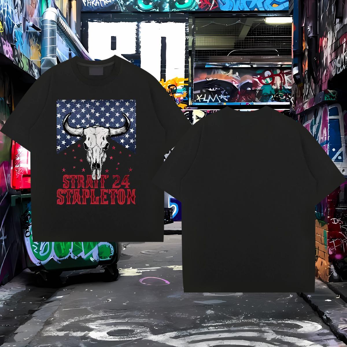 Designer Fashion Men Tshirts USA Street Wear 230g Pure Cotton Tops Short Sleeve O-Neck Classic T-Shirts for Men DIY Printed