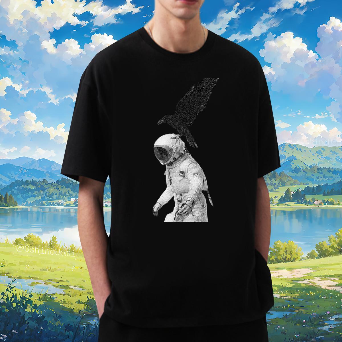 Comfortable eagle 230g Cotton Men Tees Outdoor Pure Cotton Man T Shirts Custom Custom Print Plus Size Tops