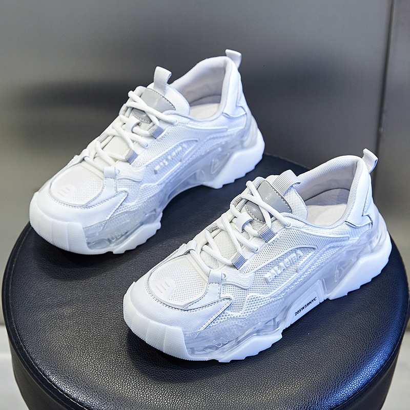 Ddmysports Absorbing Film Dad Autumn New Breathable Sports Women S Leisure Thick Sole Eightened Genuine Leather Shoes Trend OUTDOOR