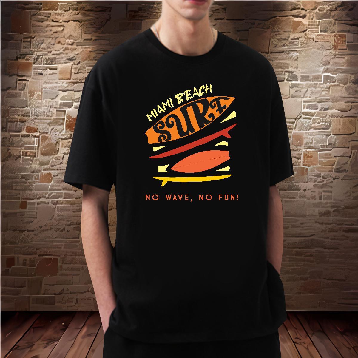 Wholesale wave 230g Pure Cotton Tshirt for Man Woman Casual Daily Wear Breathable Short Sleeve T-Shirts for Men Factory Direct Custom Cartoon Clothing