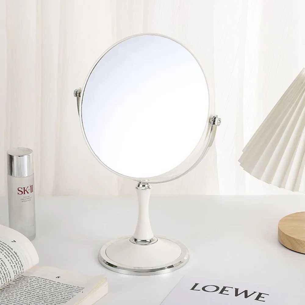 Magnification Circular Makeup Mirror Double-Sided Rotating 6/8 Inches Cosmetic Mirror Magnifier Princess Desktop Standing Mirror Y240819