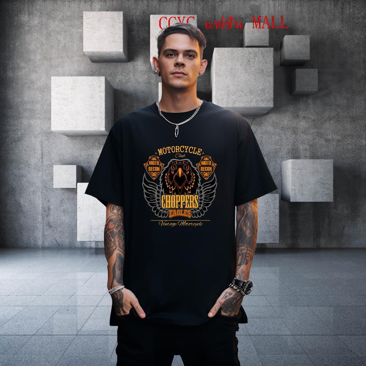 Cool T-Shirts for Men eagle Breathable Short Sleeve Casual Beach Cartoon Print 230g Pure Cotton Tshirt for Man Woman New Top Tees