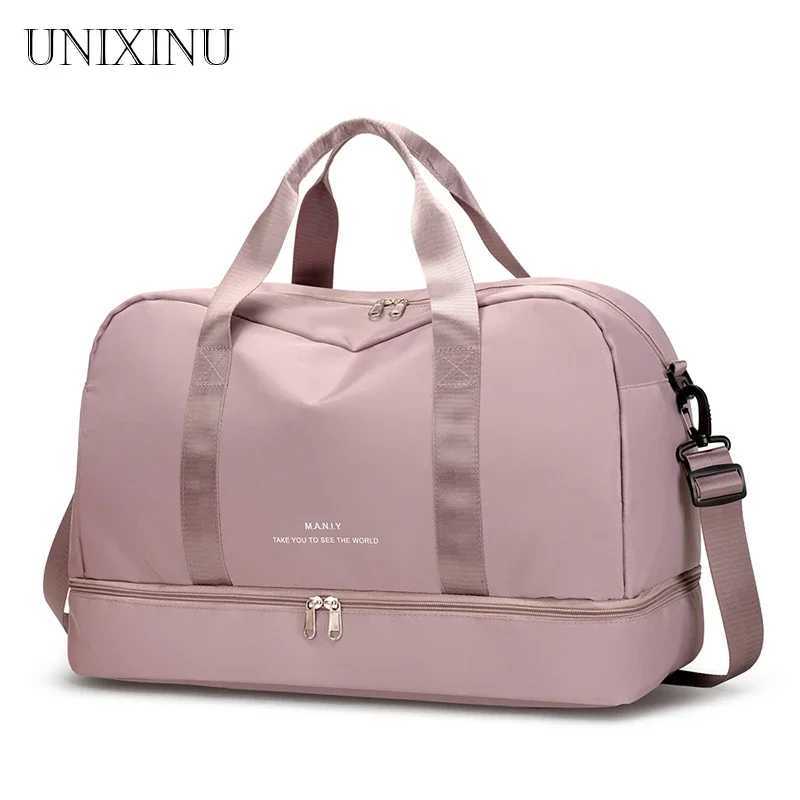 Expandable Travel Duffle Bag for Women Sports Handbag Fitness Bag Large Capacity One Shoulder Weekend Overnight Bag CL240820