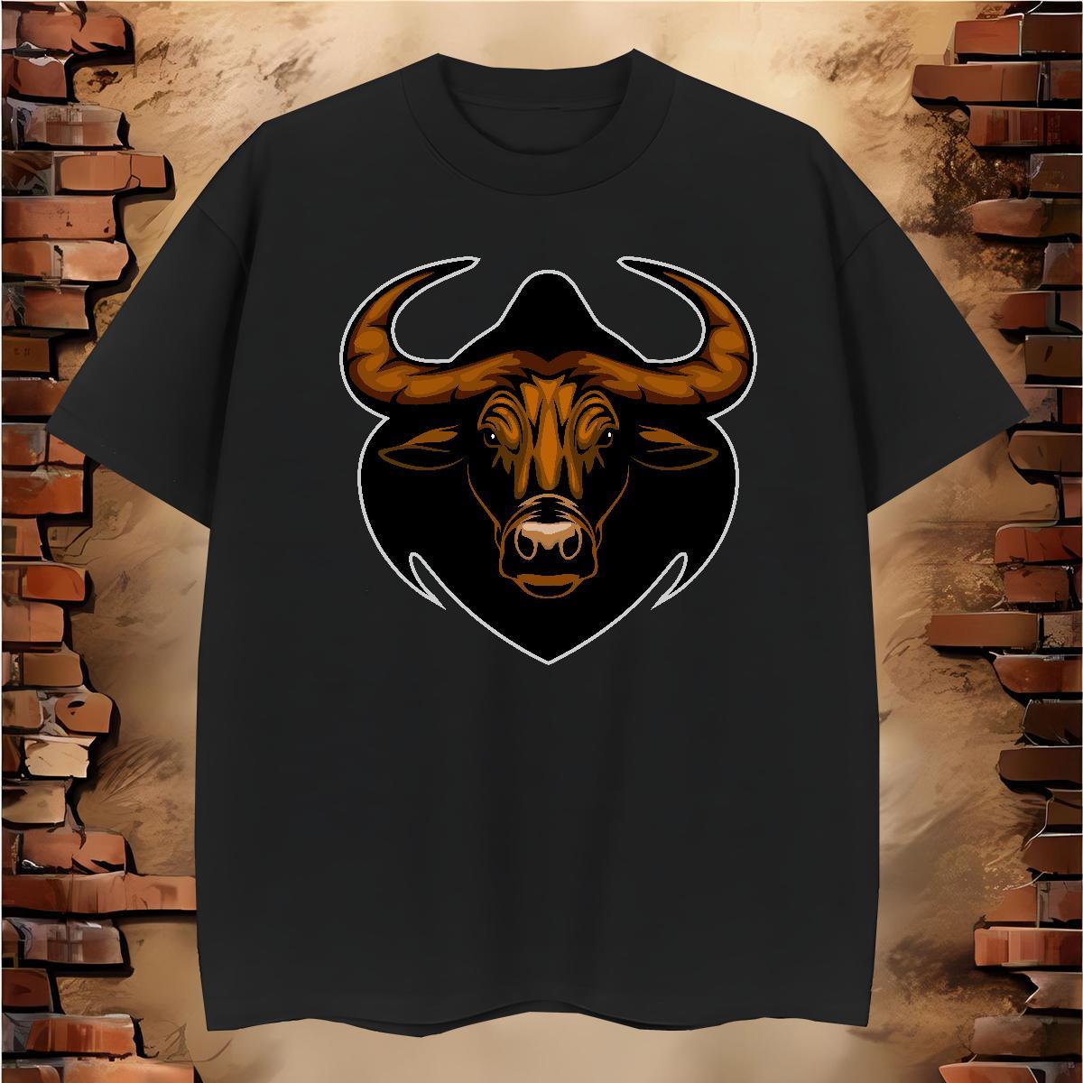 T Shirts Men 230g Cotton bull Daily Wear Round Neck Short Sleeve Black White Men Tops Tees Fashion Casual High Quality Top Tees