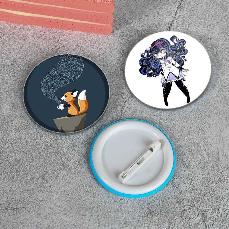 Cartoon series badge handmade tinplate brooch for backpack clothing gift accessories W240815