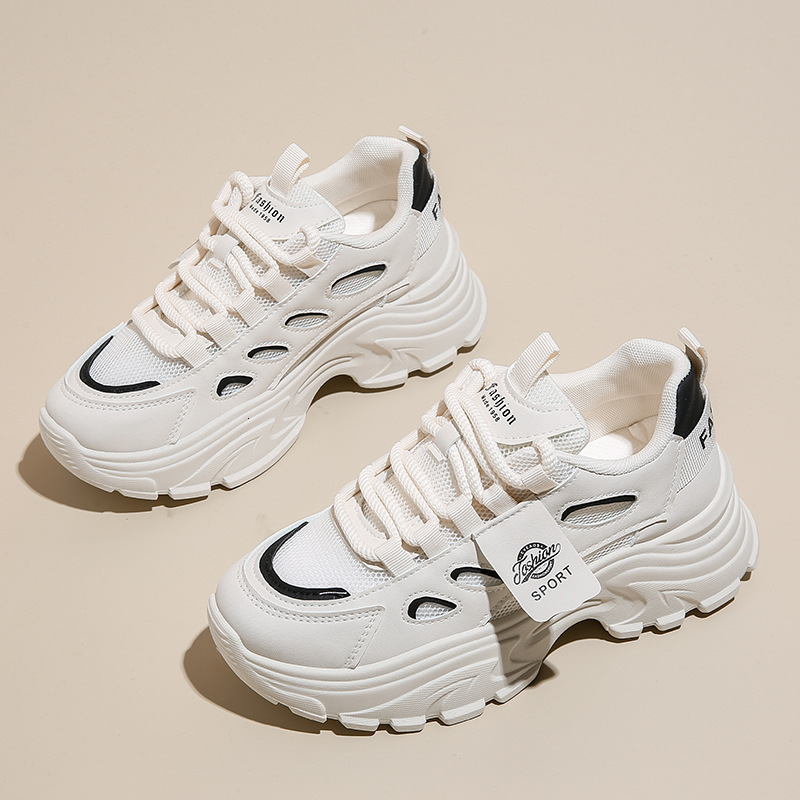 Ddmysports Instagram Korean Edition New Dad Female Summer Student Sports Running Casual Thick Sole Elevated Shoes FB OUTDOOR