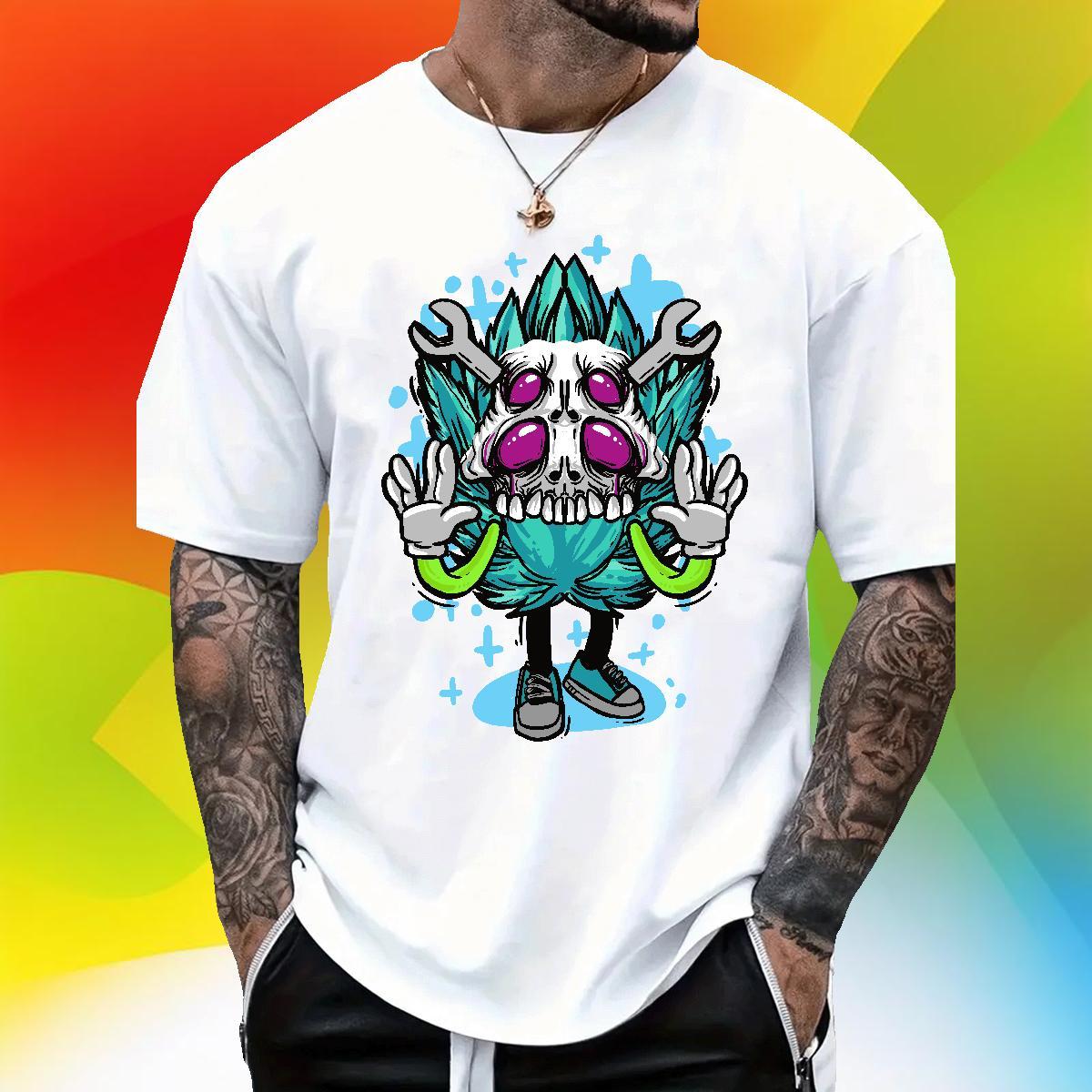 Classic ET 230g Pure Cotton Men Tops Tees Street Casual Short Sleeve Soft T Shirts Men Custom DIY Printed Wear