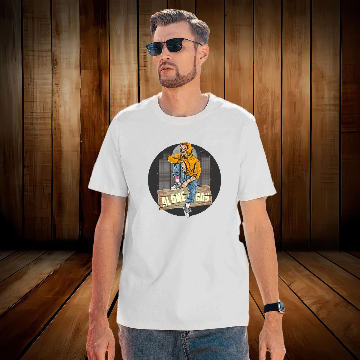 Loose T shirt halloween Crew Neck Casual Daily Wear White Plus Size 230g Cotton Tshirt for Man Woman Stylist Top Tees