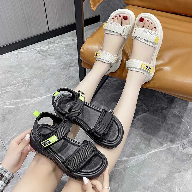 2024 new womens casual sports sandals flat Joker comfortable soft-soled sandals with simple women sandals. CL240806