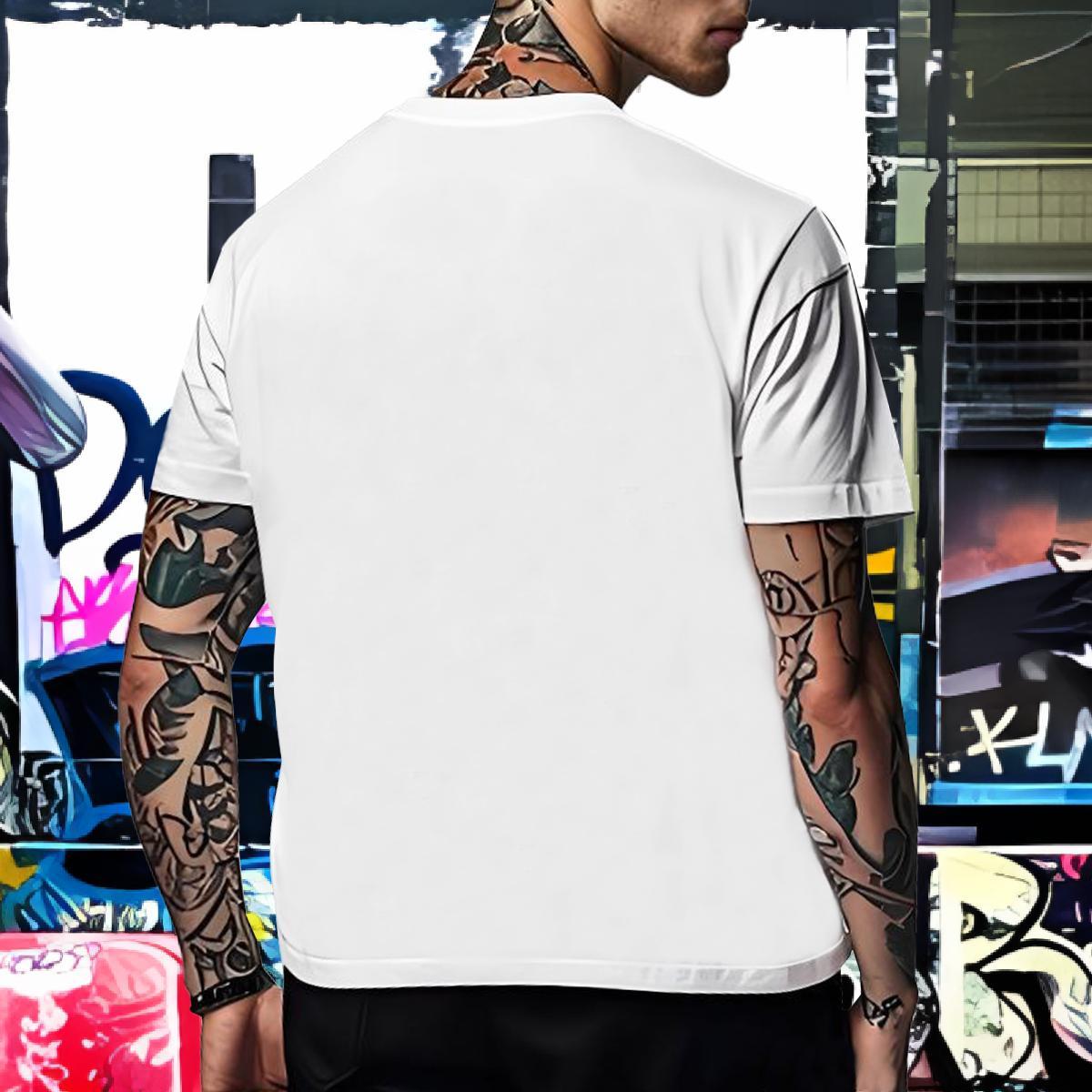 Casual New Men Tshirts cat Street Wear 230g Pure Cotton Tops Shirt Breathable Cool T-Shirts for Men Custom Print Plus Size