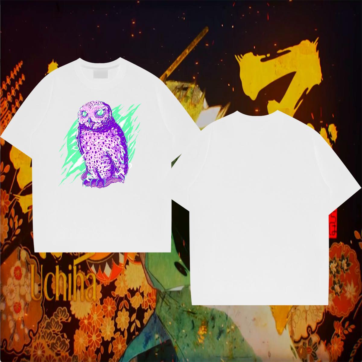 Classic Tshirt for Man Woman Owl Daily Outfit 100% Cotton 230g Wear Breathable Crew Neck Cool T shirt Oversized