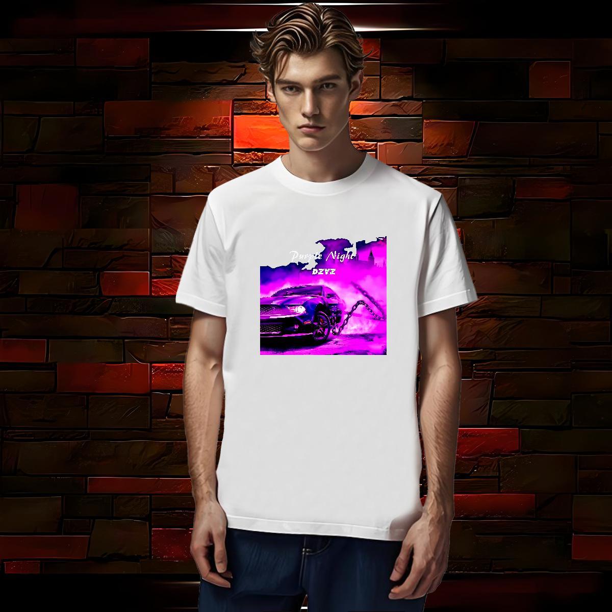Cool Design car T-Shirts for Men Street Wear Men Tees 230g Pure Cotton New Designer Breathable Plus Size Cartoon Tops