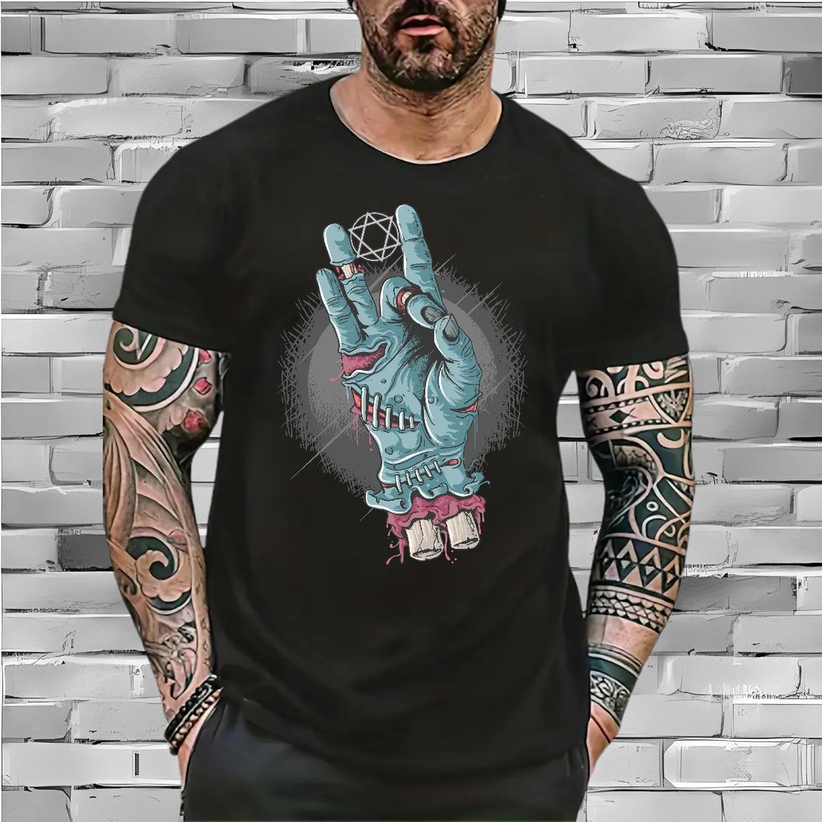 Brand Couples T Shirts hand Street Casual 230g 100% Cotton Wear Crew Neck Designer Man T Shirts Cartoon Print